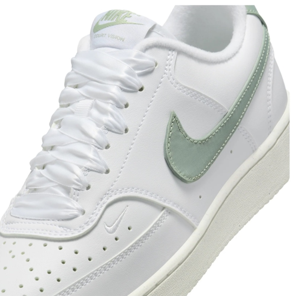 Nike court vision low next nature white sail jade horizon women's - Picture 5 of 9